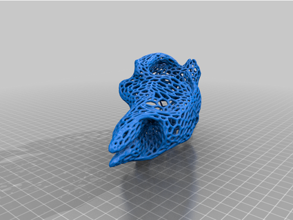 geyik kafatası fütüristik takmak tasarımlar 3d print model - Mito3D