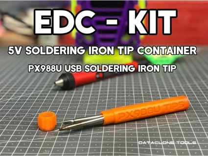 usb soldering iron 5v tip enclosure edc essential dataclone 3d print model - Mito3D