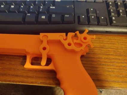 remezclar one piece caucho banda pistola toromir sapo polimero 3d print model - Mito3D