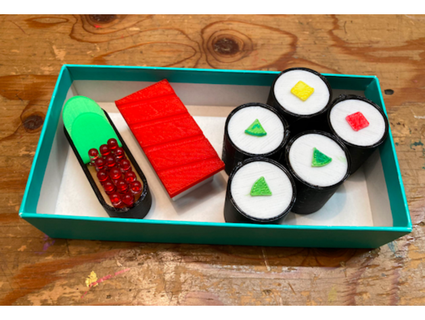 LED salmón hueva Sushi atat r2 3d print model - Mito3D