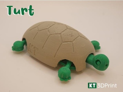 turt mechanisch Spielzeug kthuen 3d print model - Mito3D