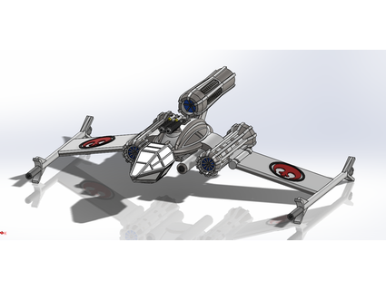 rebel heavy fighter jssharpknife 3d print model - Mito3D