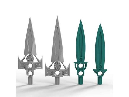 bionicle lariska's dagger pack scmdex90 3d print model - Mito3D