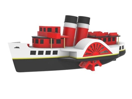 ps Waverley rc brinquedo egg boat cpomeroy 3d print model - Mito3D