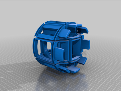 3-axis helmholtz coil assembly planetsofa 3d print model - Mito3D