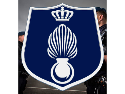 escudo armas Policia militar Hola 3d print model - Mito3D