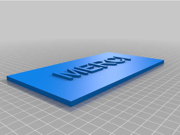 biglietto merci arthur05 3D print model - Mito3D