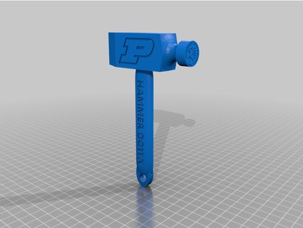 purdue pete boilermaker hammer purduemarc 3d print model - Mito3D