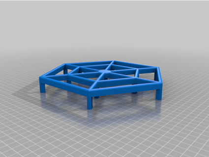 Deck Untersetzer überstrahlt 3d print model - Mito3D