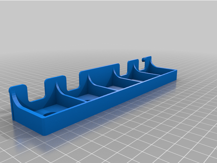 pegboard paint holder 5x 35mm square jfcusson 3d print model - Mito3D
