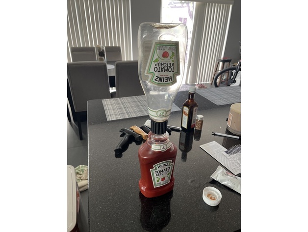 heinz salsa tomate botella acoplador brewmiester3504 3D print model - Mito3D
