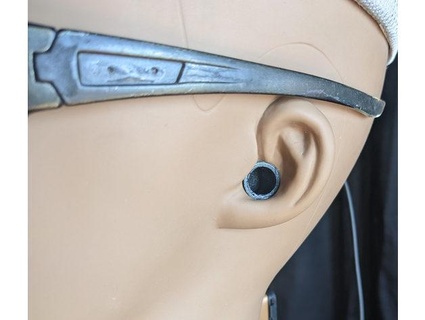 condensador microfone orelha canal binaural manequim cabeça loughkb 3d print model - Mito3D
