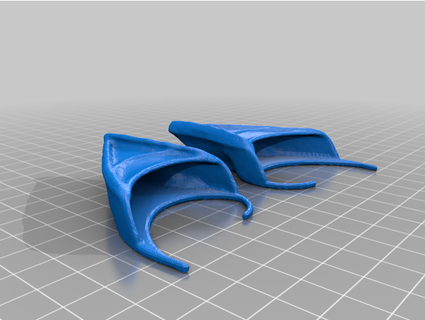 elf kulaklar yansıtılmış kiralık katil 3d print model - Mito3D