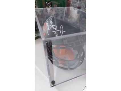 mini football helmet stand - chicago bears thingi 3d print model - Mito3D