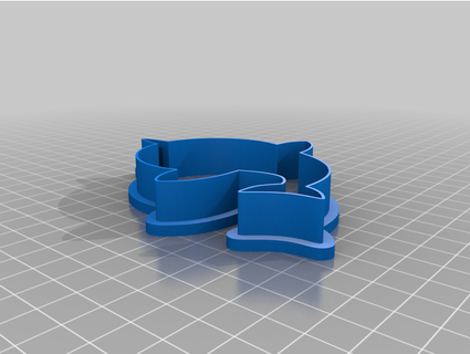 baby shark cookie cutter egiblock 3d print model - Mito3D