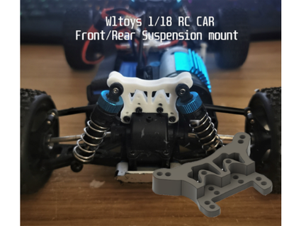 wltoy rc car front rear suspension mounts scrumpyjack 3d print model - Mito3D