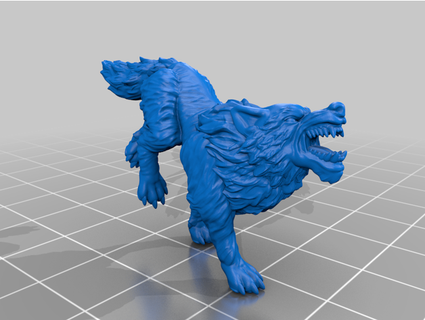 wolf running printedencounter 3d print model - Mito3D