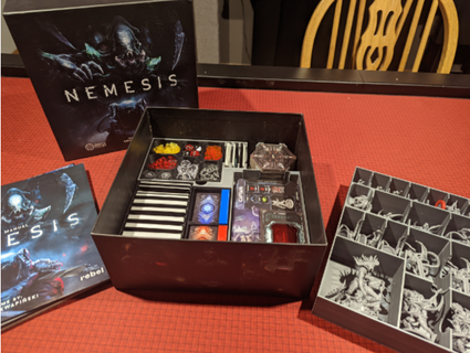 nemesis board game box insert organizer zigma51 3d print model - Mito3D