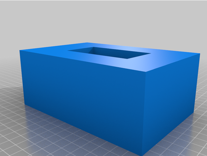 quadrado vaso orifício johnkh 3d print model - Mito3D