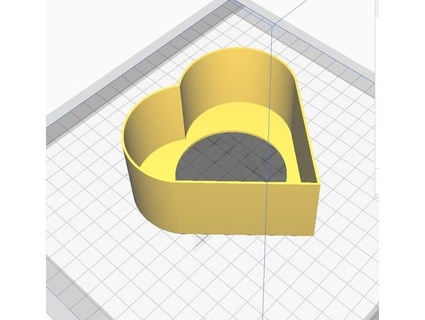 heart cookie brownie cutter gmtb02 3d print model - Mito3D