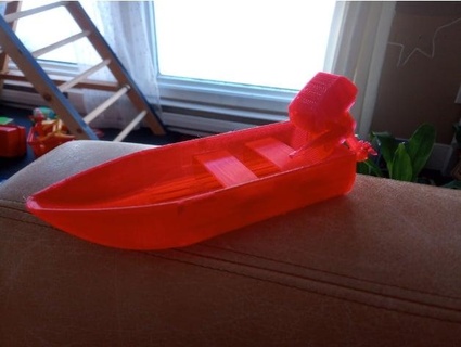 juguete barco borda motor bañera modelo trampa laminada 3d print model - Mito3D