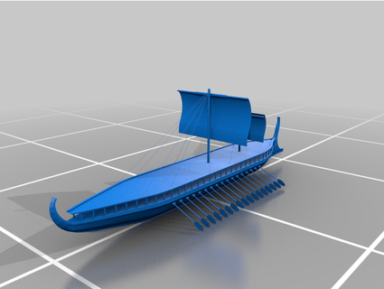 griechisch Trireme 7summers 3d print model - Mito3D