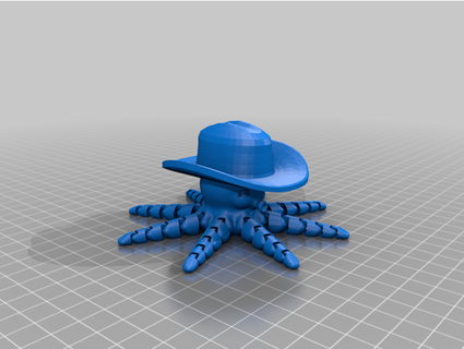 pulpo vaquero sombrero 27raymoc 3d print model - Mito3D