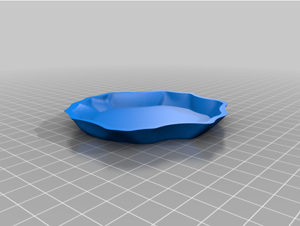 sculpté calcul vase soucoupe fil 3d print model - Mito3D