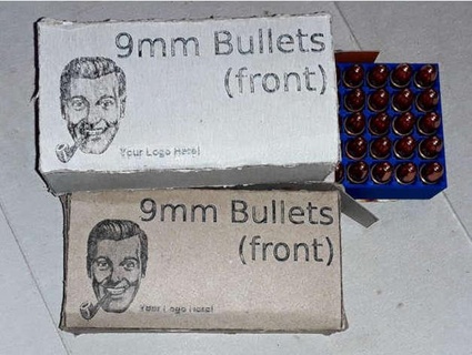 9mm munizioni scatola vassoio modello portami ilgunoframbo 3d print model - Mito3D