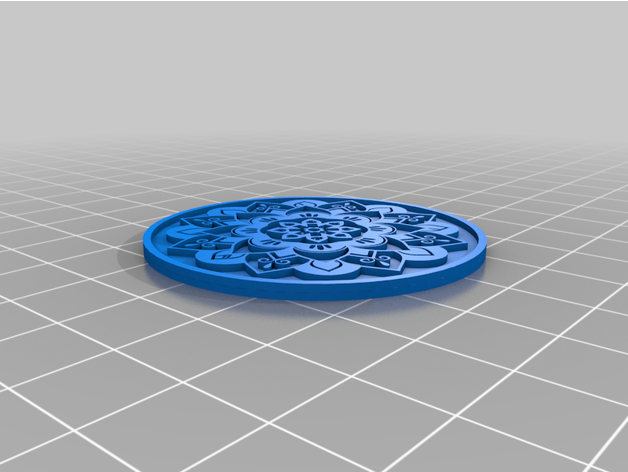 chaveiro mandala lpereira70 3D print model - Mito3D