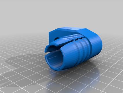 slug scar barrel lug zinc 20 triangle man 3d print model - Mito3D