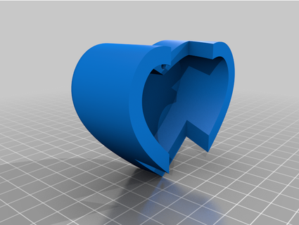 heart shaped sliding lid box sunlightsurge360 3d print model - Mito3D