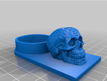 citadel paint holder celtic skull gnarley2016 3d print model - Mito3D