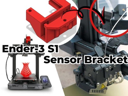 horizontal supply filament sensor bracket ender 3 s1 kakerunekobeya 3d print model - Mito3D