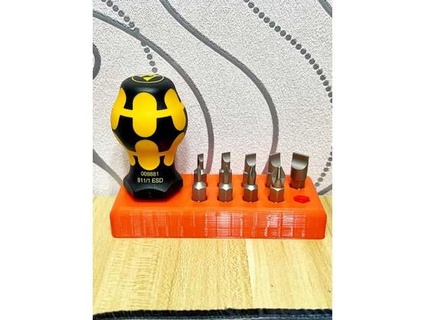 wera stubby esd screwdriver stand holder apphero 3d print model - Mito3D