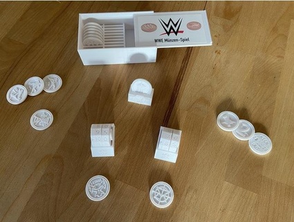 wwe coin game fully playable including rules janguelker 3d print model - Mito3D