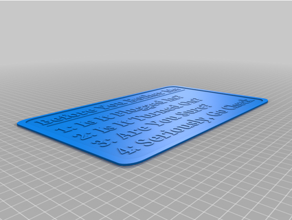 teknisyen zahmet işaret inek 3d print model - Mito3D