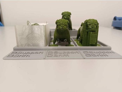 Mops Stand Anzeige Bedeutung Unterstützung Gelb Schnee 3d print model - Mito3D