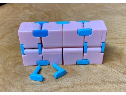 infinity cube replacement pin hinge flatcap 3d print model - Mito3D