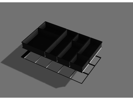 ikea alex modular drawer storage boxes fully customizable dutchcheesecake 3d print model - Mito3D