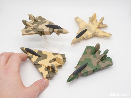 print-in-place articulated f14 camo - idex agepbiz 3d print model - Mito3D