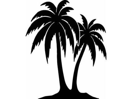 2d palma árbol ghos7ar 3d print model - Mito3D