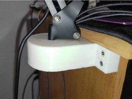 mic stand desk mount naomiiiiiiii 3d print model - Mito3D