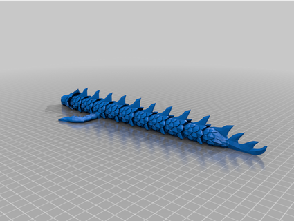 flexible dragon things ender3wiggin 3d print model - Mito3D