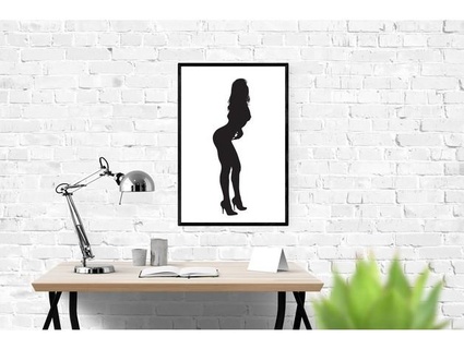 woman silhouette 5 linklink 3d print model - Mito3D