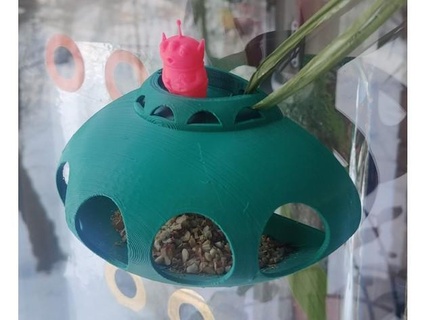 window bird feeder outer space ballenarusa 3d print model - Mito3D