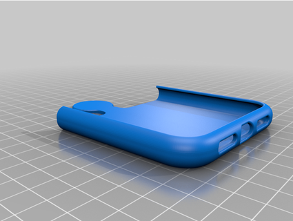 Iphone 11 caso bainha remixar rígido material Brocklanders 3d print model - Mito3D
