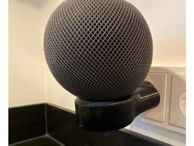 Pomme homepod mini chargeur mur monter européen version Wandhalter licou prise altay 911 3D print model - Mito3D