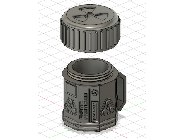 exotic particle storage container oslrp capnplague 3D print model - Mito3D