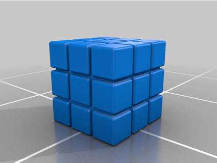 3x3 rubiks cube 3dmodel saiper 3d print model - Mito3D